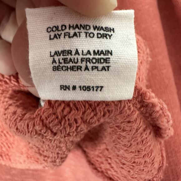 Ulla Johnson Sacha Sweatshirt Womens Medium Puff Sleeve Tassel Hoodie Clay - Picture 9 of 14